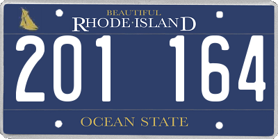 RI license plate 201164