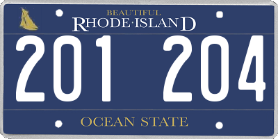 RI license plate 201204