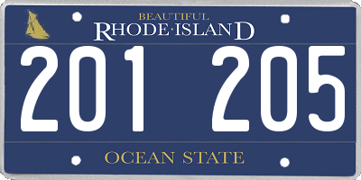 RI license plate 201205