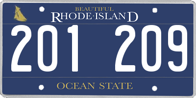 RI license plate 201209