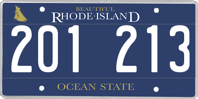 RI license plate 201213