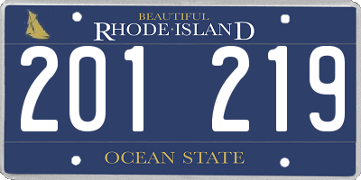 RI license plate 201219