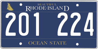 RI license plate 201224