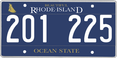 RI license plate 201225