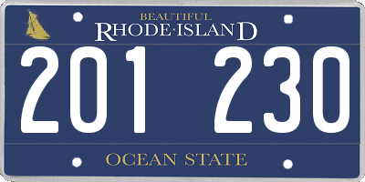 RI license plate 201230