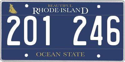 RI license plate 201246