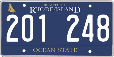RI license plate 201248