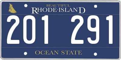 RI license plate 201291