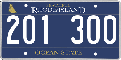 RI license plate 201300