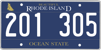 RI license plate 201305
