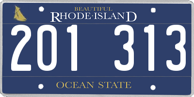 RI license plate 201313