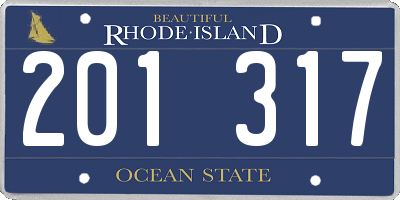 RI license plate 201317