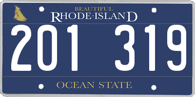 RI license plate 201319