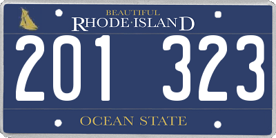 RI license plate 201323