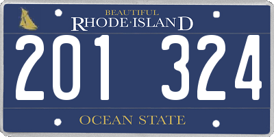 RI license plate 201324