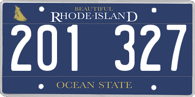 RI license plate 201327