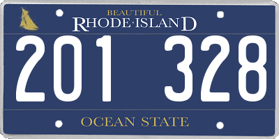 RI license plate 201328