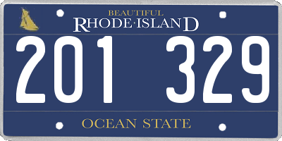 RI license plate 201329