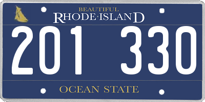 RI license plate 201330