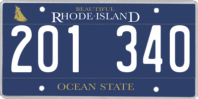 RI license plate 201340