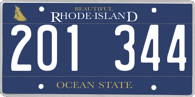 RI license plate 201344