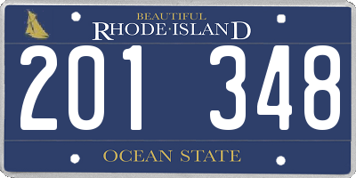 RI license plate 201348