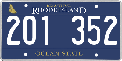 RI license plate 201352