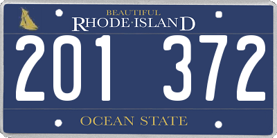 RI license plate 201372