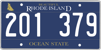 RI license plate 201379