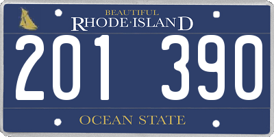 RI license plate 201390