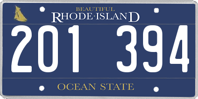 RI license plate 201394