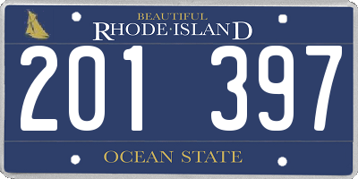 RI license plate 201397