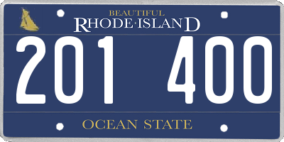 RI license plate 201400