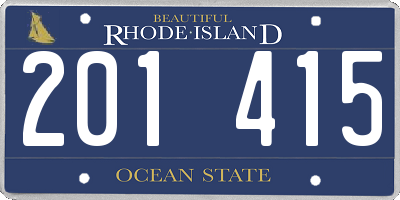 RI license plate 201415