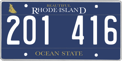 RI license plate 201416