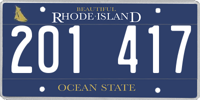 RI license plate 201417