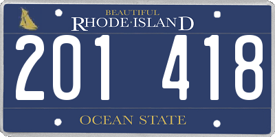 RI license plate 201418