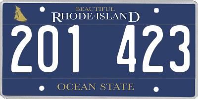 RI license plate 201423