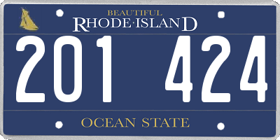RI license plate 201424