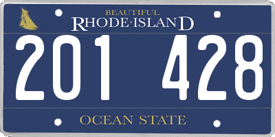RI license plate 201428