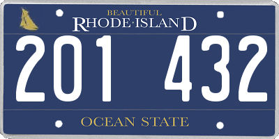 RI license plate 201432