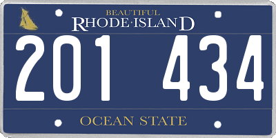 RI license plate 201434