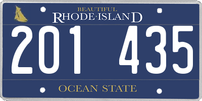 RI license plate 201435