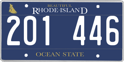 RI license plate 201446