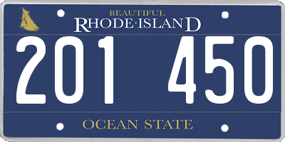 RI license plate 201450