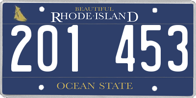 RI license plate 201453