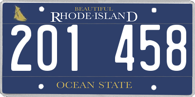 RI license plate 201458