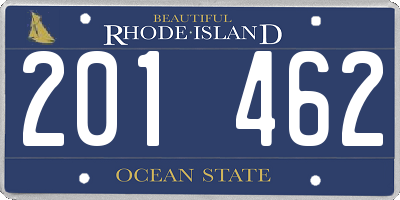 RI license plate 201462
