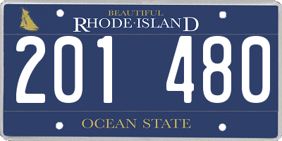 RI license plate 201480