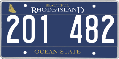 RI license plate 201482